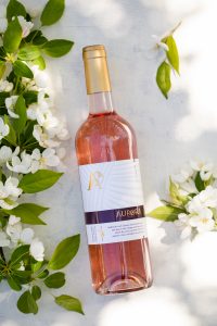 Aurora 2021 rose wine bottle