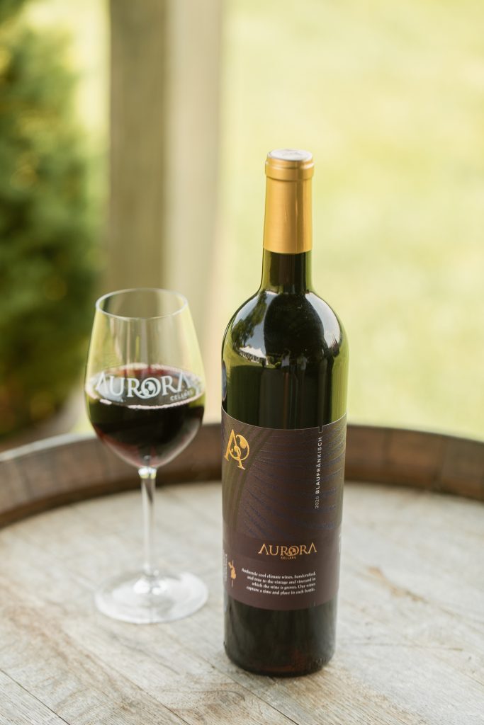 Embrace the Blaufrankisch Wine from Aurora Cellars in Lake Leelanau, MI
