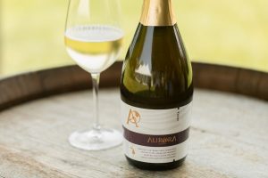 Savor the Leora Sparkling Wine from Aurora Cellars in Lake Leelanau, MI
