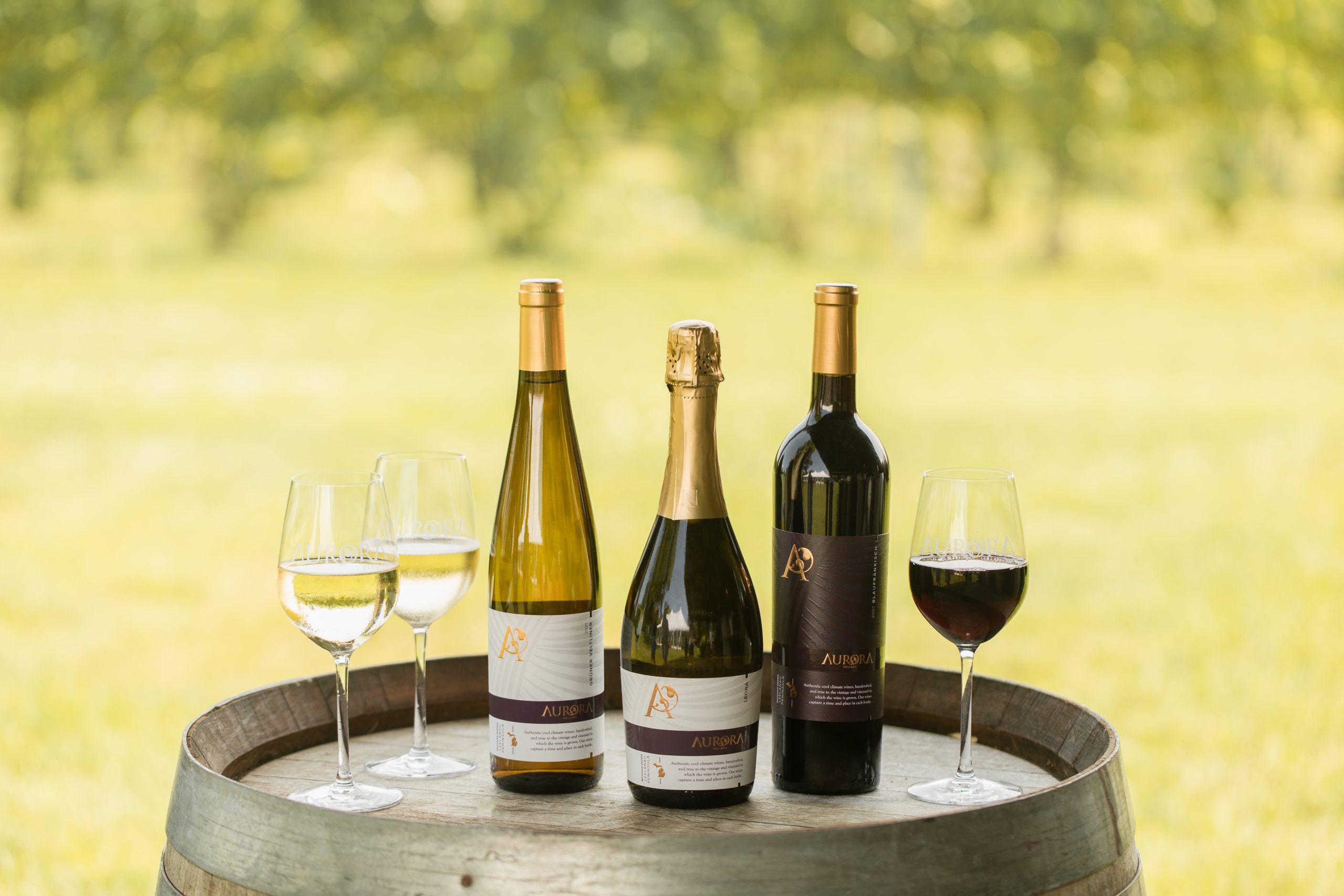 Winemaker's Picks for Aurora Cellars' Wine Club Allocation in Lake Leelanau, Michigan for Fall 2024