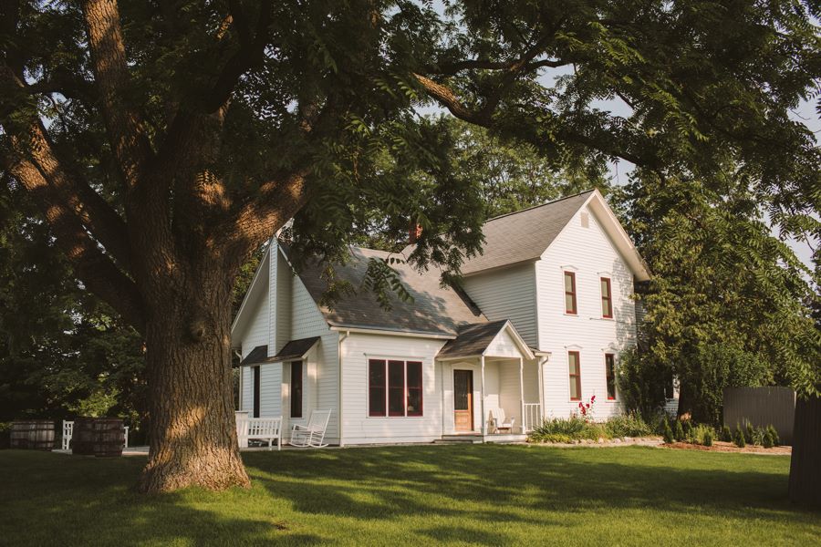 Enjoy estate-grown wine and unwind in the barrel sauna in Lake Leelanau, MI.